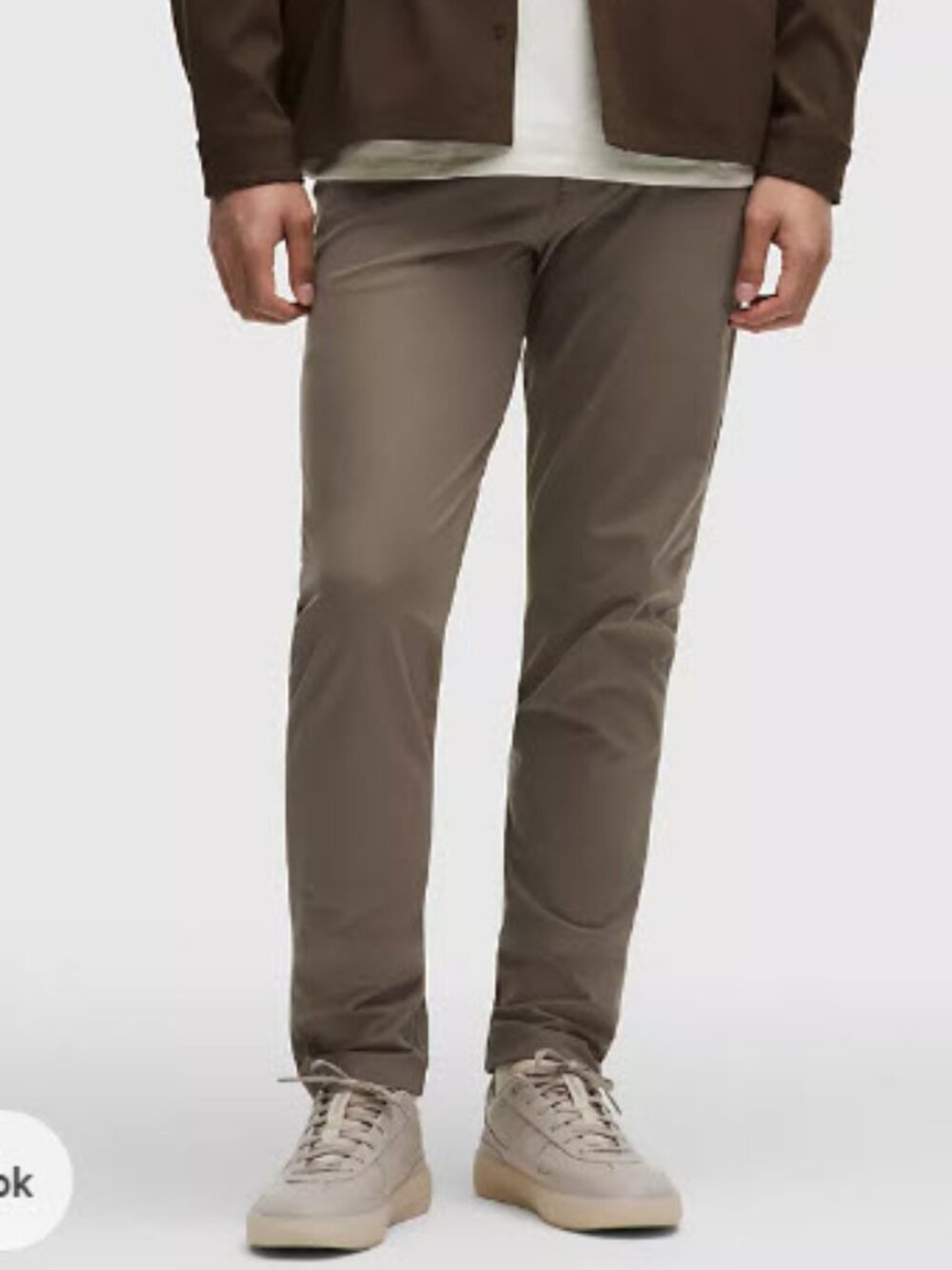 Lululemon ABC Slim-Fit 5 Pocket Pant 32L Warpstreme Carbon Dust/Grey